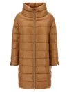 Herno Iconico Woman Puffer Camel Size 12 Polyamide In Brown