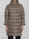 Herno Matilde Down Jacket In Nylon In Tortora