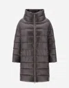 Herno Brown Matilde Down Coat In Grey