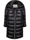 Herno Ultralight Zipped Quilted Coat In Black
