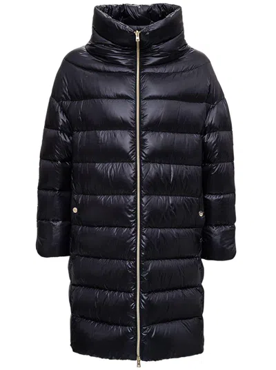 Herno Matilde Midi Down Jacket In Black