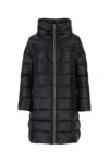 Herno Navy Blue Nylon Matilde Down Jacket In Black