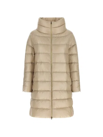 Herno Matilde Quilted Down Jacket In Neutral