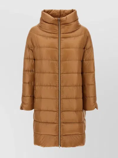 Herno 'matilde' Quilted Down Jacket In Brown