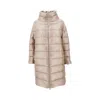 Herno Women Matilde Midi Down Jacket In Neutral