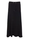 Herno Midi And Knee Length Skirt With Drawstring In Black