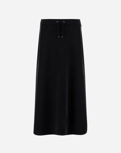 HERNO MATTE CREPE SATIN SKIRT
