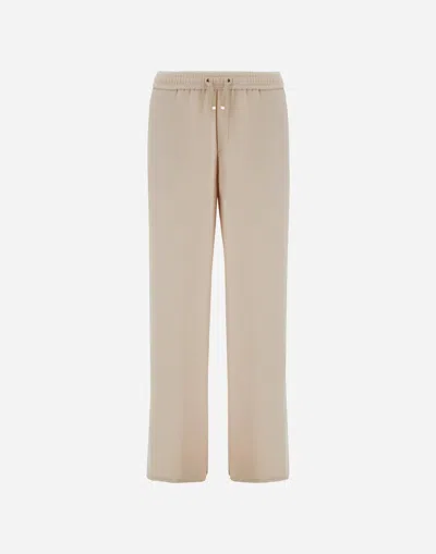 HERNO TROUSERS IN MATT CREPE SATIN