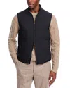 Herno Matte Nylon Vest With Light Padding In Navy