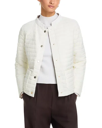 Herno Matte To Shiny Reversible Puffer Coat In White