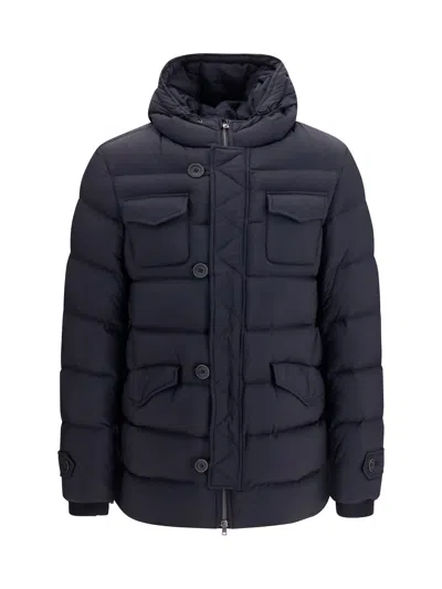 Herno Matte Waterproof Goose Down Down Jacket In Black