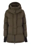 Herno Quilted Down Jacket With Hood And Vents In Green