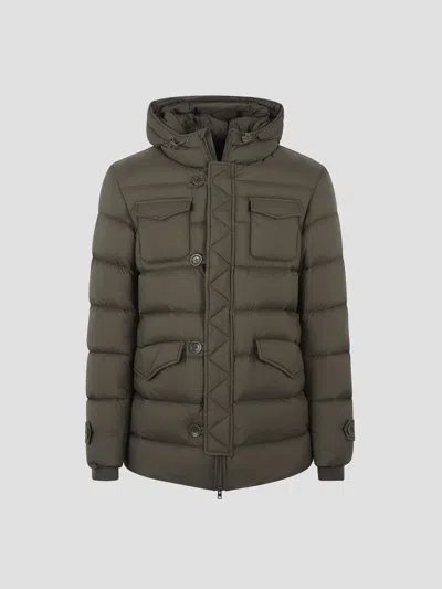 Herno Medium Down Jacket For Winter 2025 In Green