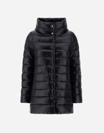 Herno Medium Down Jacket - Winter Essential In Black