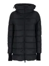 Herno Medium Down Jacket With Hood In Black