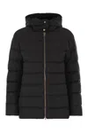 Herno Women Medium Down Jacket With Hood In Black