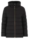 Herno Medium Down Jacket With Hood In Black