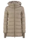 Herno Medium Down Jacket With Hood In Chantilly