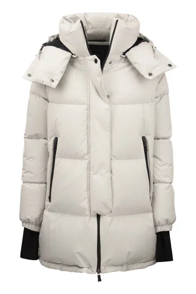 Herno Medium Down Jacket With Hood In White