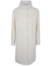 Herno Long Zip Jacket Concealed Pockets In Multi