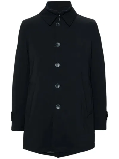 HERNO MEDIUM-LENGTH STRUCTURED COAT WITH BUTTON-UP FRONT