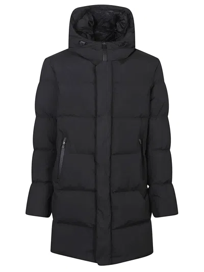 Herno Medium Parka Puffer Polyester Parka In Black