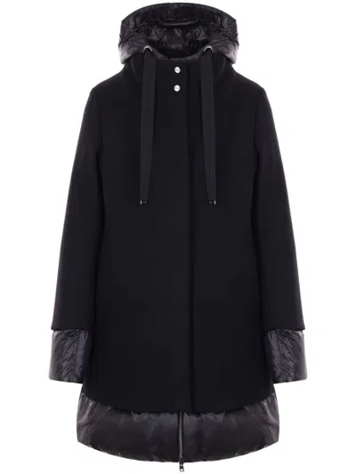 HERNO HERNO FLARED PADDED WOOL COAT