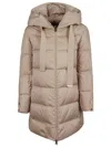 Herno A-shape In Satin With Hood In Chantilly