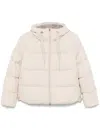 Herno Mélange-effect Puffer Jacket In Neutrals