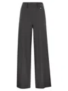 Herno Women Resort Trousers In Melange Fabric In Gray