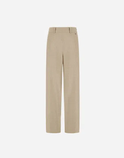 HERNO HERNO MELANGE FLANNEL PANTS
