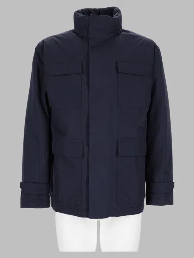Herno Men's 100% Polyester Sports Jacket In Blue