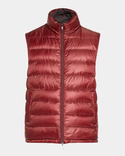 Herno Men & Apos;s Cotton-cashmere Puffer Vest In Multi