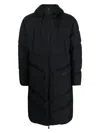 Herno Men's Bench Parka Gore Windstopper Top In Black