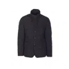 Herno Modern Blazer With High Collar And Pockets In Black