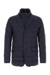 Herno La Giacca Water Resistant Down Blazer With Removable Bib