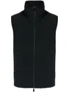 Herno Zip-up Puffer Gilet In Blue