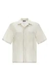 Herno Camicia Lino In White