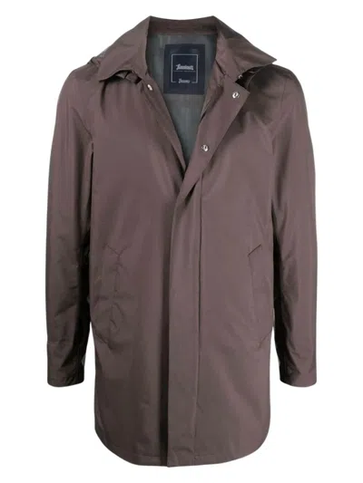 HERNO MEN'S CARCOAT GORE WITH DETACHABLE HOOD