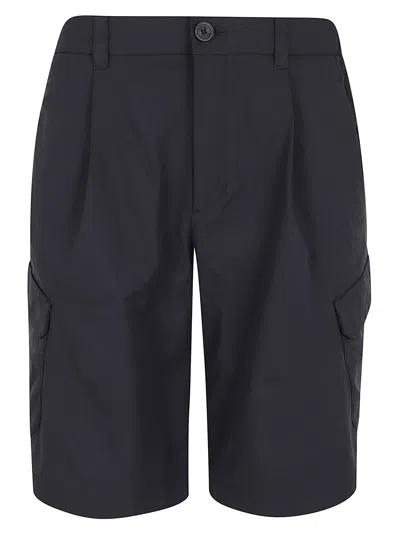 Herno Short Cargo Shorts Blue