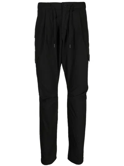 Herno Men's Cargo Trousers In Lightweight Polyester For Ss24 In Black