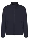 Herno Blue Nylon Jacket In Blue