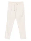 Herno Drawstring Cargo-pocket Trousers In White