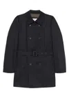 Herno Double-breasted Trench Coat In Dean