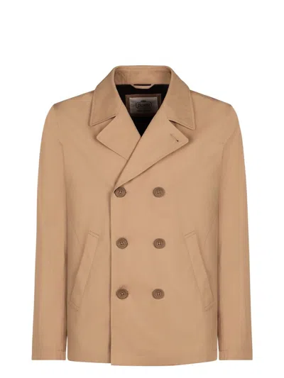 HERNO MEN'S COTTON PEACOAT