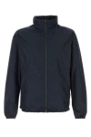 Herno Dark Blue Polyester Jacket In Blue