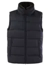 Herno Down-filled Waistcoat With Fur Insert In Black