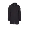 Herno Down Jacket With High Neck And Side Pockets In Black
