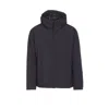 Herno Lightweight Hooded Down Jacket Pockets In Black