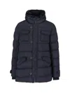 Herno Black Polyester Full-length Jacket In Black